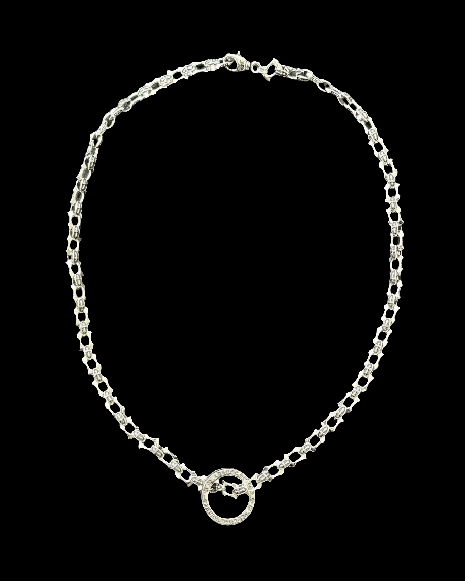 Chrome hearts silver chain necklace